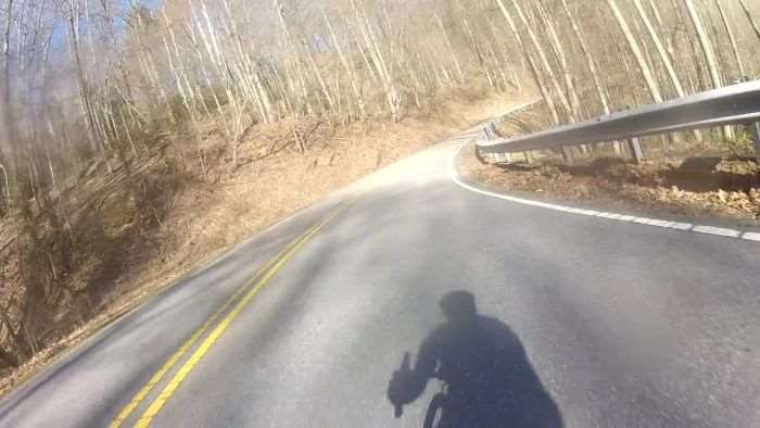 Descending into the valley.