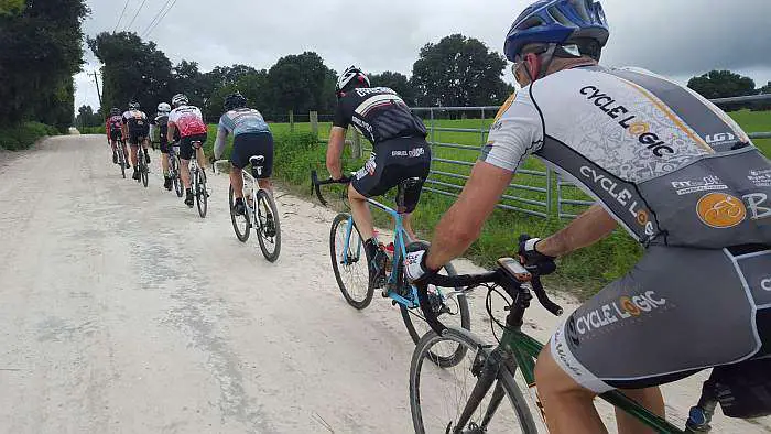 Dirt, limerock, sand and gravel paceline.