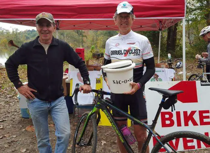 Rusty of Gravel Cyclist with Monte, promoter extraordinaire.