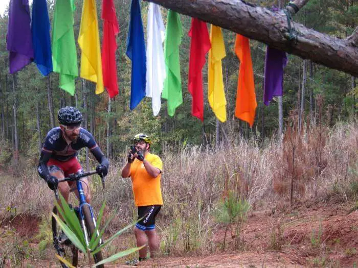 Shey on the incredibly steep run up. Photo by unknown contributor.