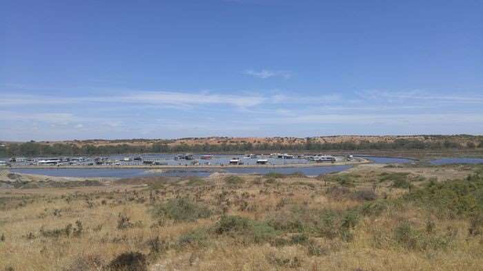 Houseboats are popular in Mannum.