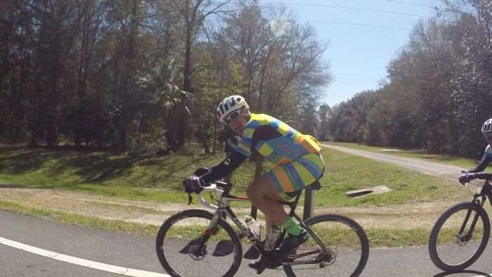 BJ Hargrave smiles (suffers?) in the breakaway.