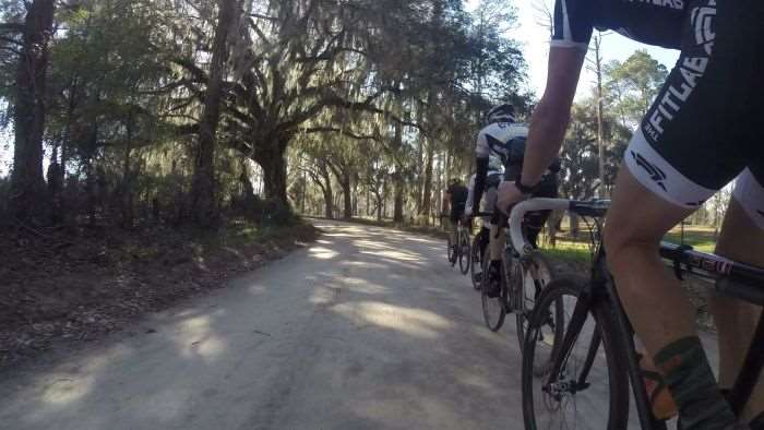 Pfaff Daddy at the head of the Gravel Cyclist train.