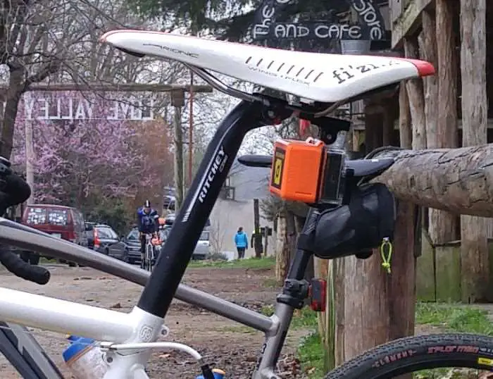 JOM's bike with camera and 3lb battery pack.