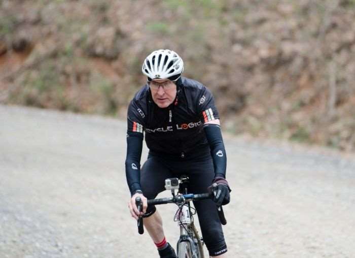 K-Dogg's upright descending style - no style and all over the brakes :) Photo by Icon Media Asheville.