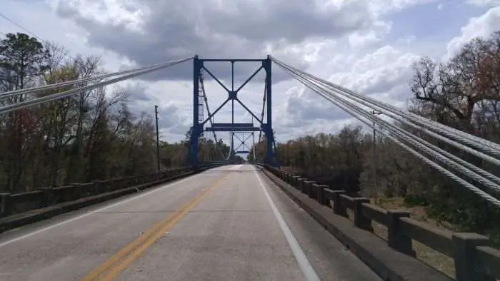 Crossing the Suwanee River close to Mayo, Florida.
