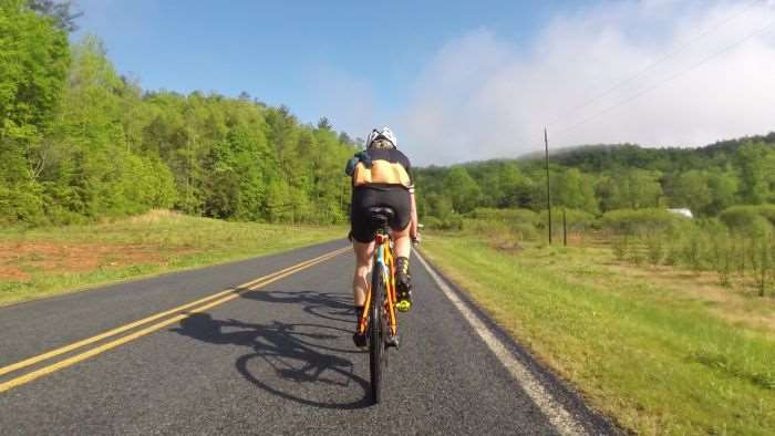 Ahead: Beth Frye and a rare moment of sunshine.