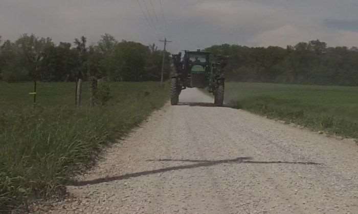 Being chased by farm equipment is normal in Missouri.