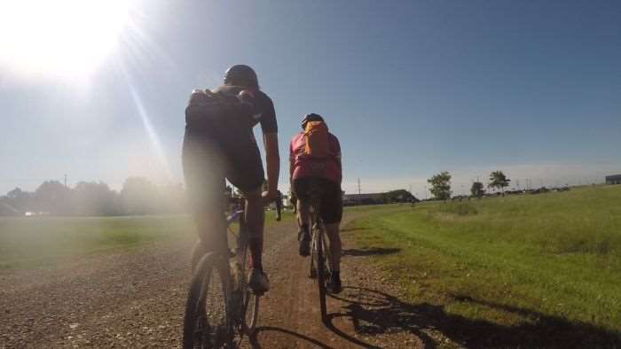 Rolling into Checkpoint #1 with Brian Derstine.