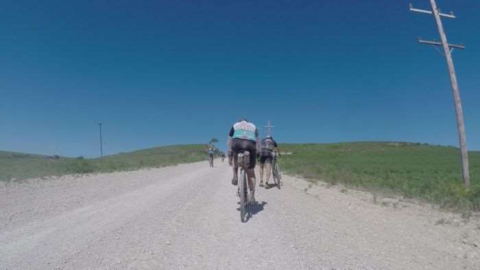 This hill caused problems for some.