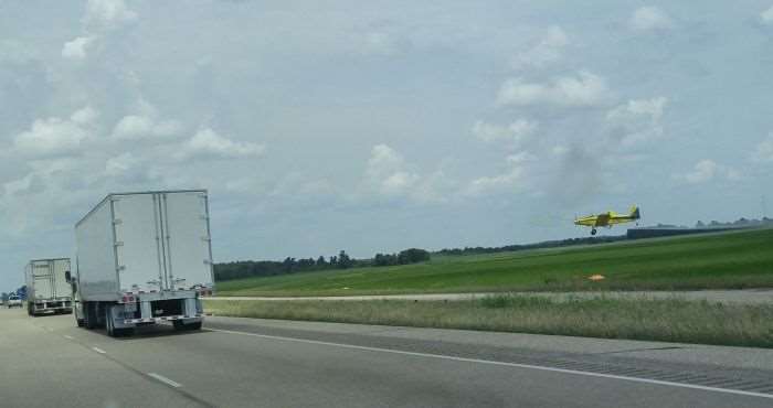 Crop dusting...