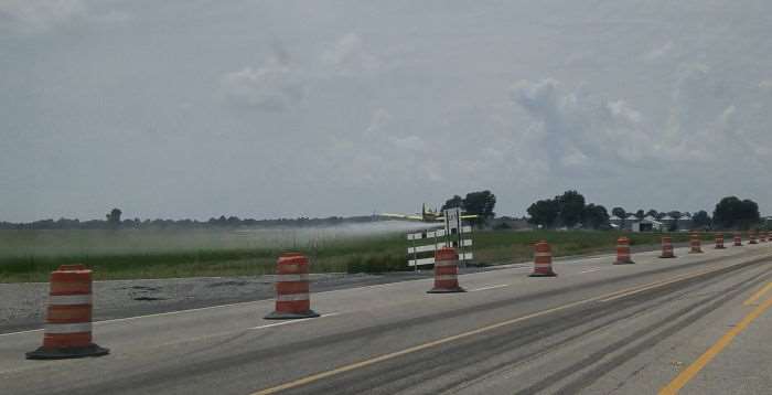 More crop dusting.