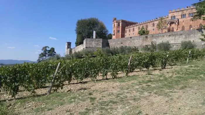 One of several castles along the L'Eroica route.