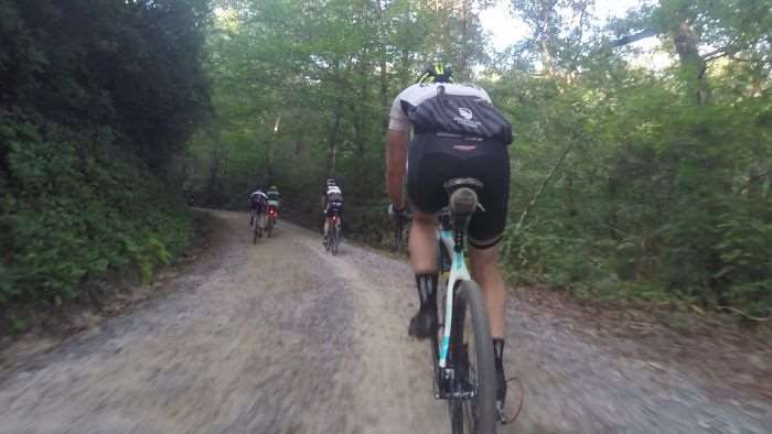 About to catch Pfaff Daddy of Gravel Cyclist.