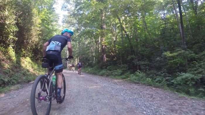 Getting my arse kicked, single speed style.