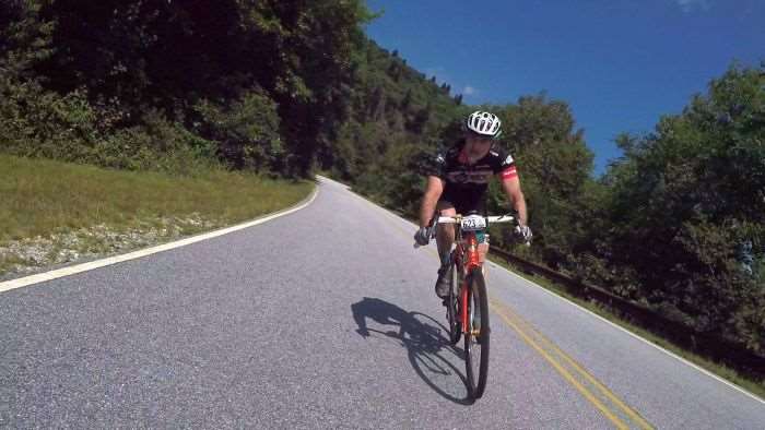 Brian Conroy on the 215 descent.