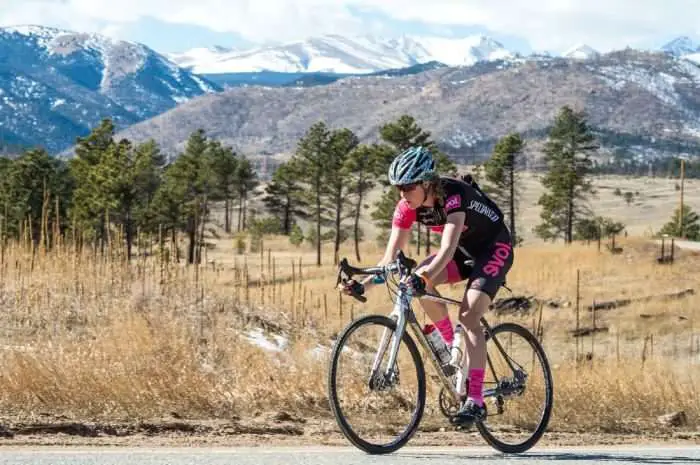 Velonews Writer Kristen Legan soaking in the sun in 2015. Photo by Eddie Clak.