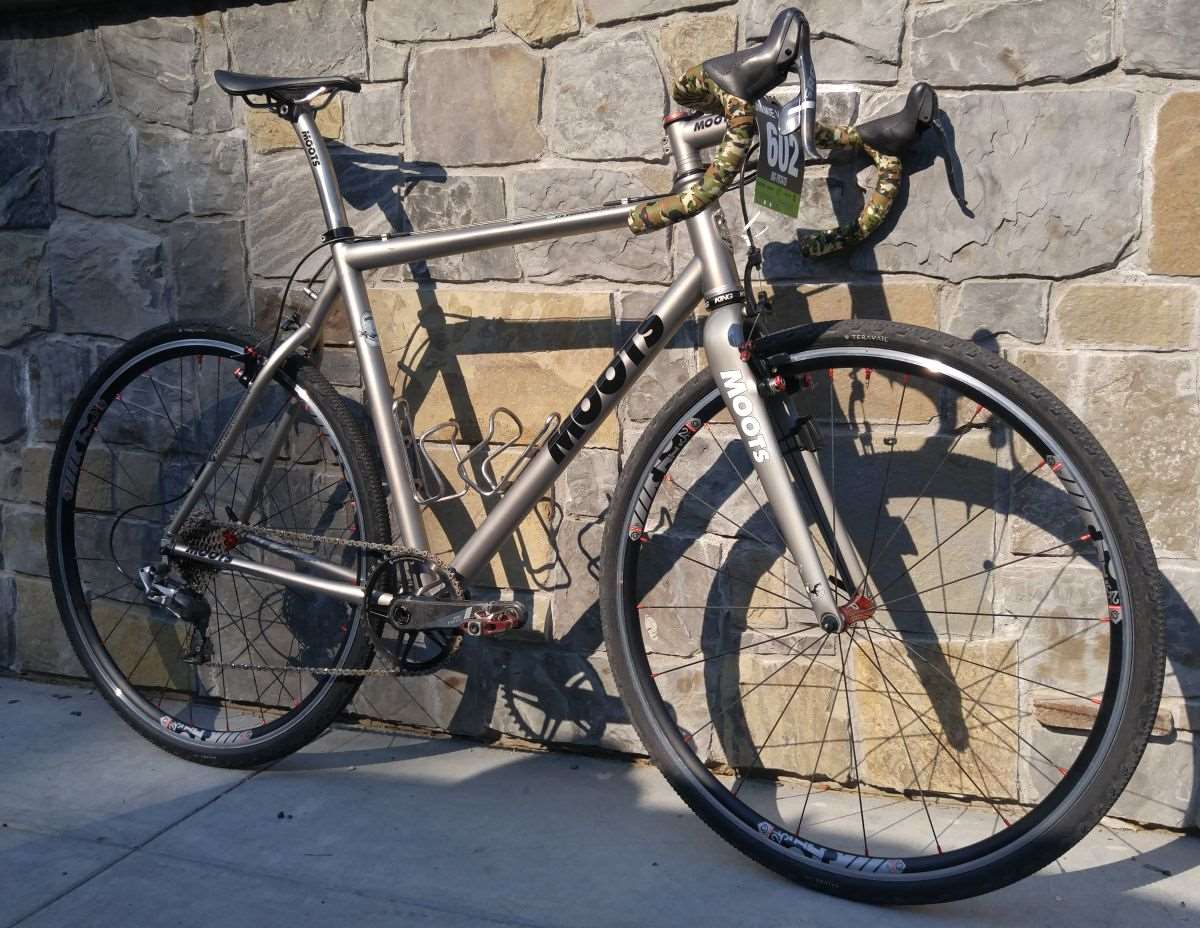 moots titanium gravel bike