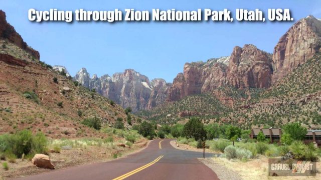 cycling through zion national park
