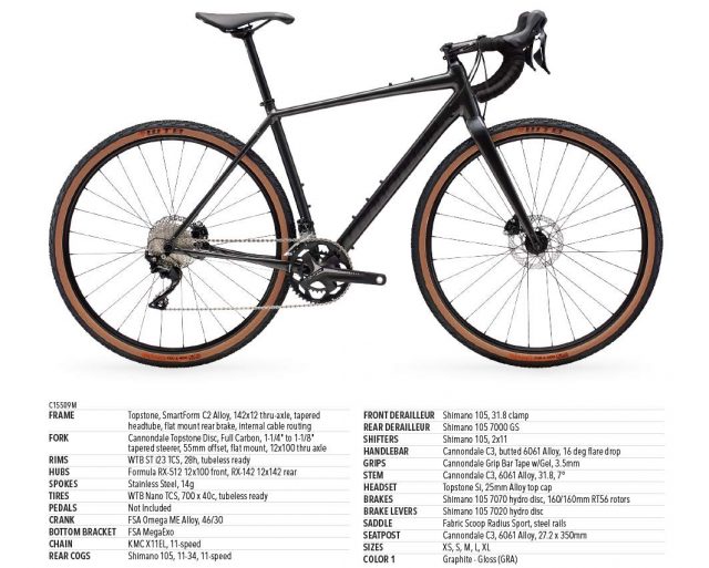 cannondale topstone gravel bike