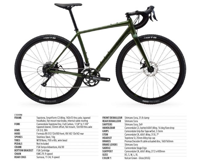 cannondale topstone gravel bike