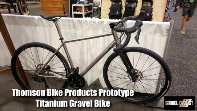 thomson bike products prototype titanium gravel bike