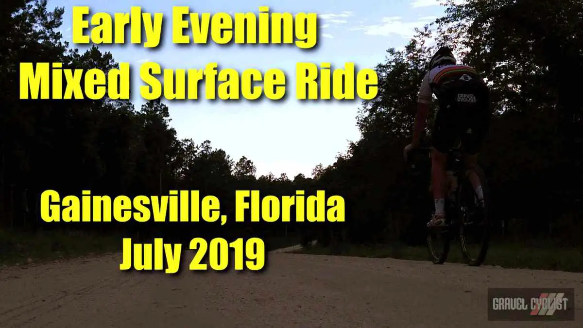 Early Evening MixedSurface Ride Gainesville, Florida, USA Gravel