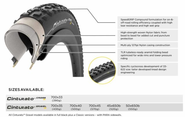 pirelli cinturato gravel tires