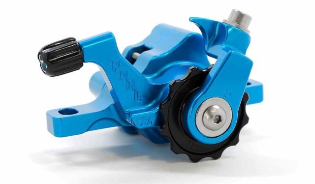 paul components anodized blue parts