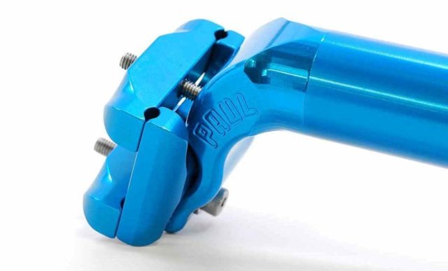 paul components anodized blue parts