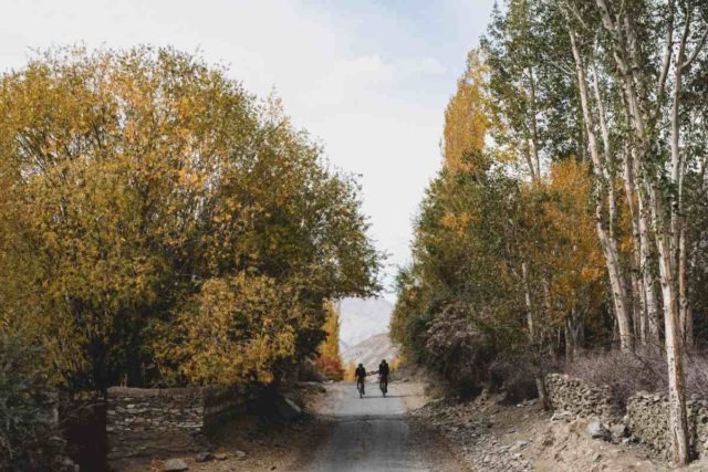 gravel cycling in Tajikistan
