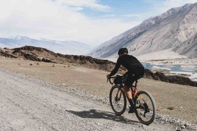 gravel cycling in Tajikistan