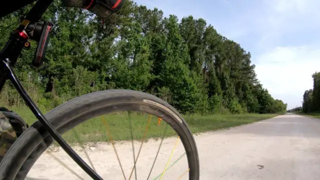 gravel cyclist after work training ride
