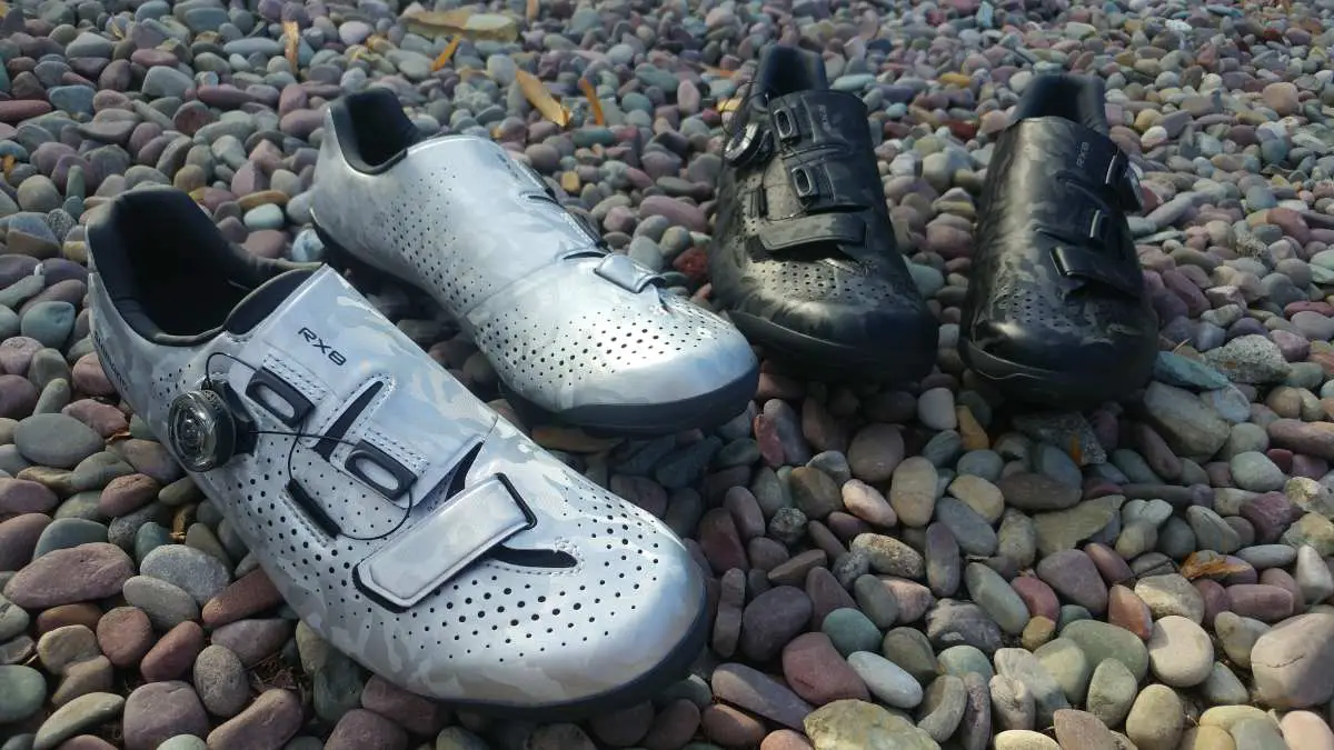 US 8.9 Shimano RX8 Carbon Gravel Boa MTB Cycling Shoes Black SH-RX800 43 