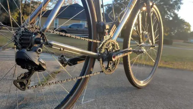 cyclocross bike on gravel
