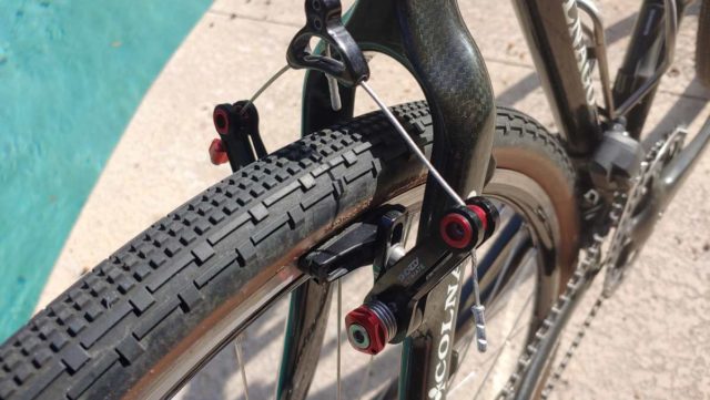 colnago c50 cyclocross bike on gravel