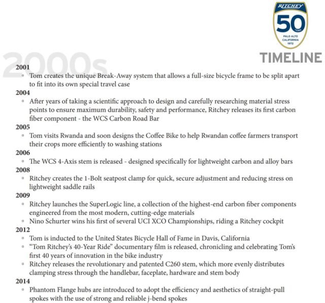 ritchey design 50th anniversary