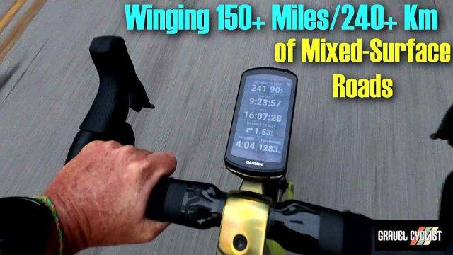 winging 150 miles of gravel cycling