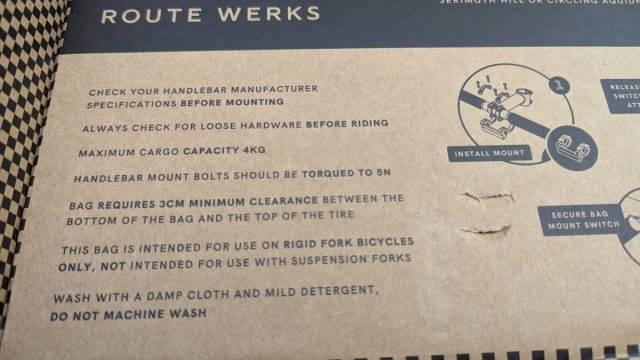 route werks handlebar bag review