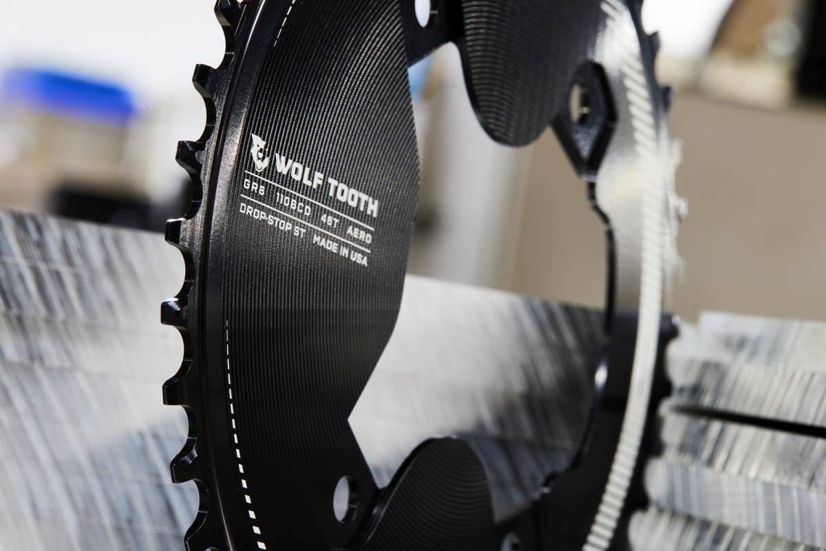 Wolf Tooth adds Aero Chainring options for Shimano GRX Cranksets