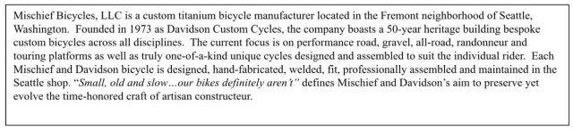 mischief bicycles gravel bike review