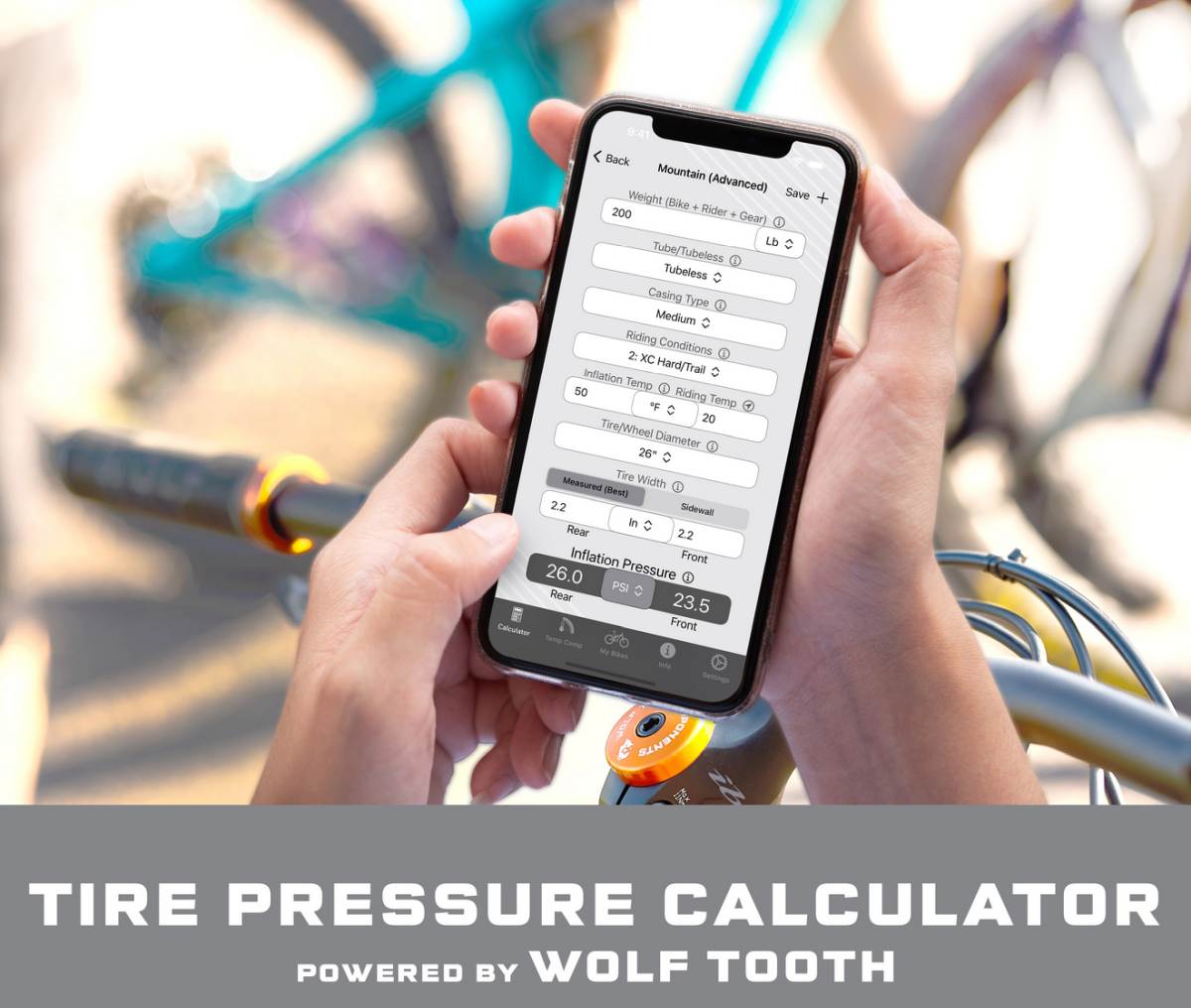 Wolf Tooth Components launch Bicycle Tire Tyre Pressure Calculator App Gravel Cyclist