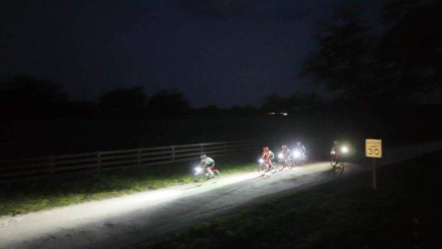 love riding gravel at night