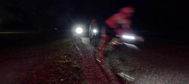 love riding gravel at night