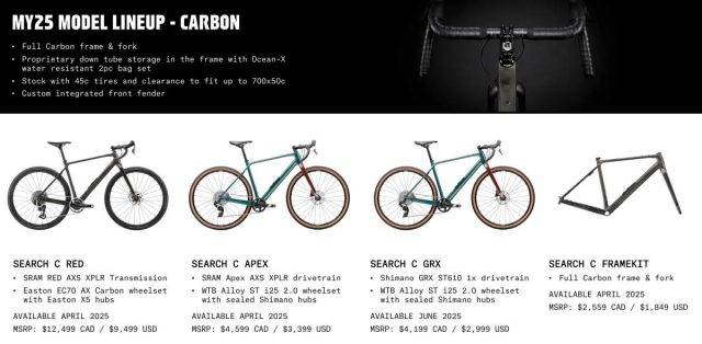2025 norco search gravel bike