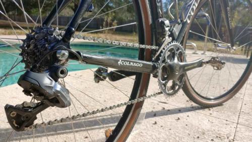 colnago c50 cyclocross bike on gravel