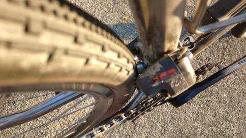 cyclocross bike on gravel