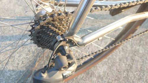 cyclocross bike on gravel
