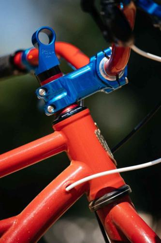 paul components anodized blue parts