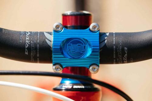 paul components anodized blue parts